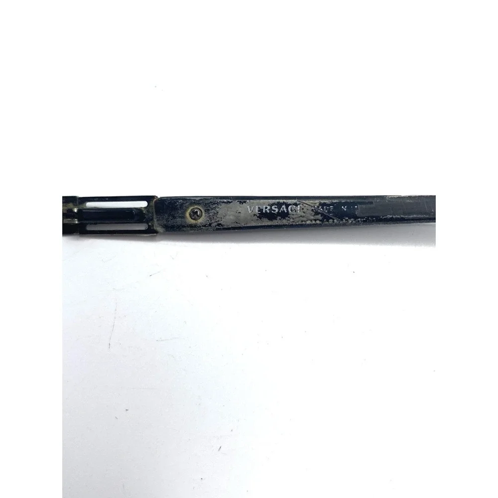 Versace Black Metal Rectangular Glasses Made In Italy MOD. 1120 1009-S 54 16 140